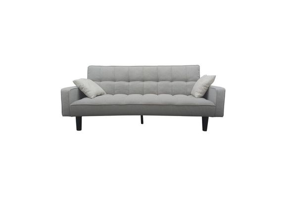 HTI-Living Schlafsofa Schlafsofa Brigga One Grau, Stück 1 Teile, Funktionscouch inklusive 2 Zierkissen