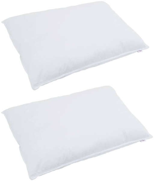 vidaXL Kopfkissen mit Kissen 2 pcs Weiß 70 x 90 cm Feder 42007693 Bild 2