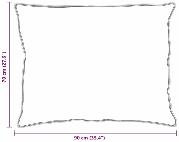 vidaXL Kopfkissen mit Kissen 2 pcs Weiß 70 x 90 cm Feder 42007693 Bild 9