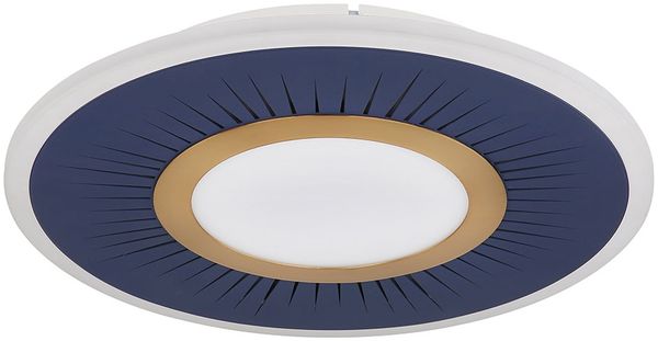 LED Deckenleuchte, Metall, dimmbar, Fernbedienung, D 37,2 cm