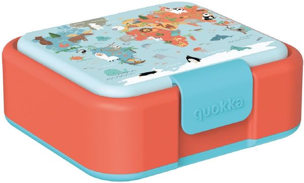 Quokka Map of Life Brotdose Doppelwand Kinder Lunchbox 3-Fächer