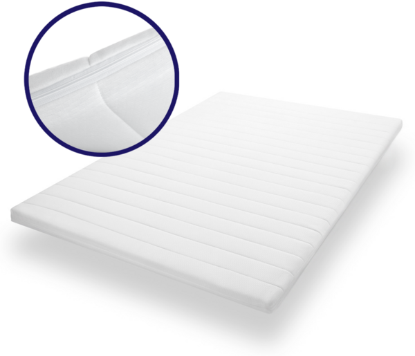 Orthopädischer Matratzentopper 200x200 - Kaltschaum Topper - Matratzenauflage -Höhe ca. 4cm