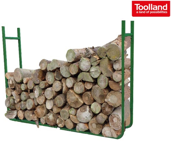 Holzablage, Holzstapel Regal, Stapelhilfe HxBxL: 90 x 20 x 120cm (variabel)