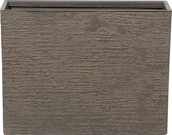 Blumentopf dunkelbraun rechteckig 25 x 60 x 45 cm EDESSA