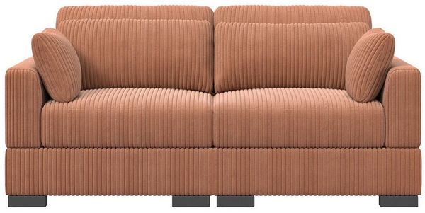 Furnishings Home Loungesofa Sofa Polstersessel, 1/2-Sitzer Couch, Polstersofa, Cord Stoff, 180 x 88 x 85 cm, ideal für Wohnzimmer & Schlafzimmer & Büro