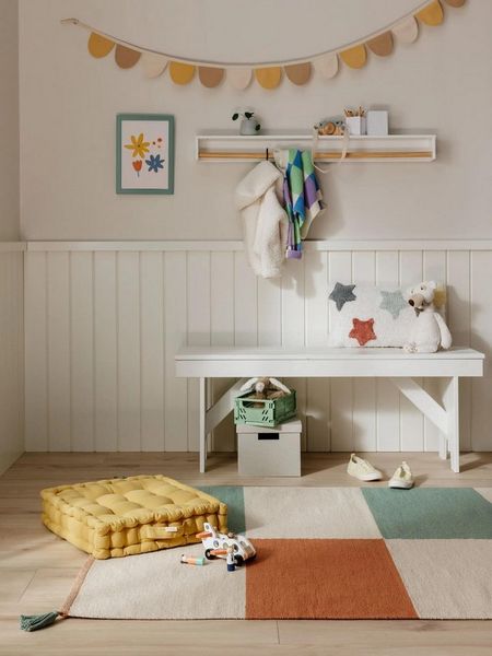 benuta Kinderteppich Anton, rechteckig, Höhe: 5 mm, Kunstfaser, Berber, Ethno-Style, Wohnzimmer
