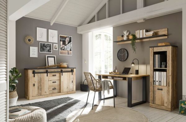 Aktenregal Stove, Used Wood hell, 146 x 38 x 51 cm Bild 5