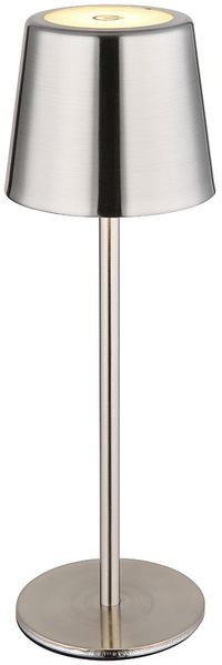 LED Tischleuchte, silber, Touchdimmer, Akku, USB, H 28 cm Bild 6