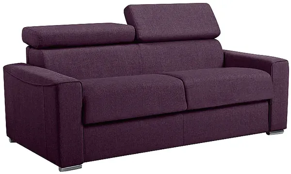 Vente-unique - VIZIR Sofa Stoff Violett - B 223 cm94 cm x H 110 cm95 cm x L 196 cm