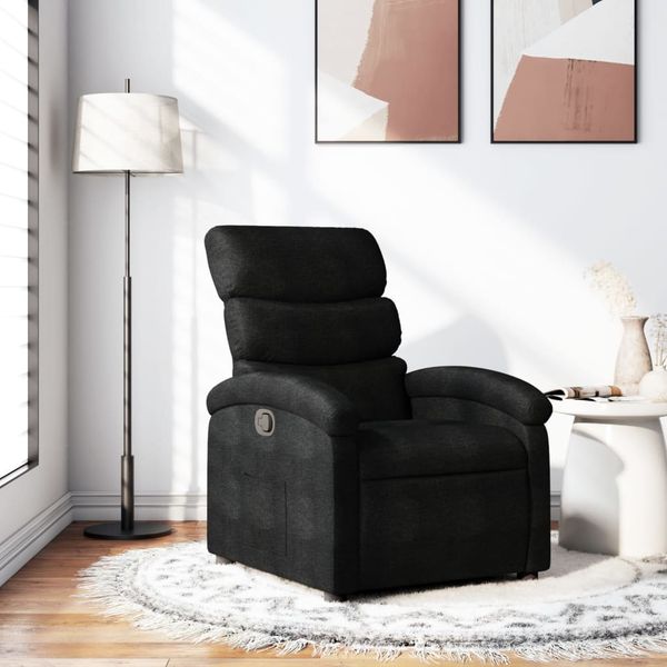vidaXL Relaxsessel, schwarzer Stoff 3205806