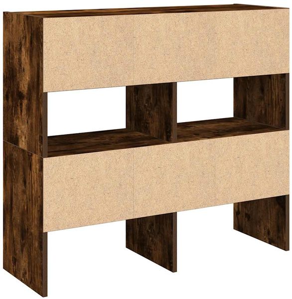 vidaXL Schuhregale 2 Stk. Stapelbar Räuchereiche 89,5x30x40 cm 858848 Bild 6