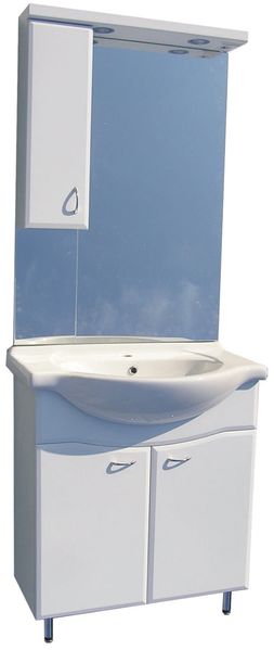 Sanotechnik Badmöbel Set 'SANREMO LUX 75', weiß, 71x82x32,8 cm