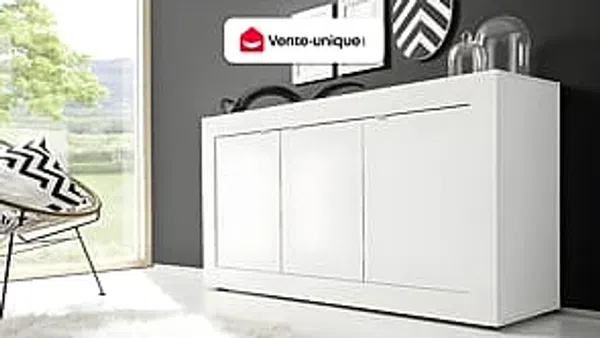 Sideboard 'BASIC', weiß lackiert, 160 cm