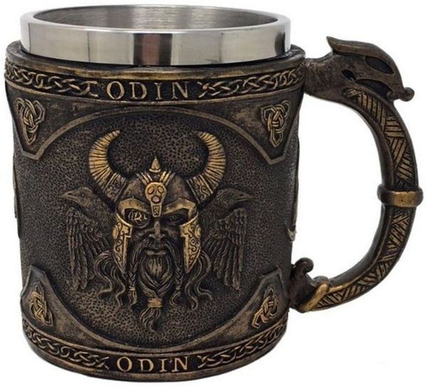 MystiCalls Bierkrug Trinkgefäß - Krug Odin - Kelch