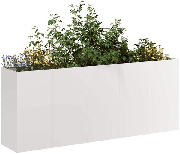 vidaXL Pflanzkübel 200x40x80 cm Edelstahl 860728