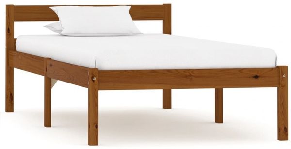 vidaXL Bettgestell Honigbraun Massivholz Kiefer 90×200 cm [283208] Bild 5