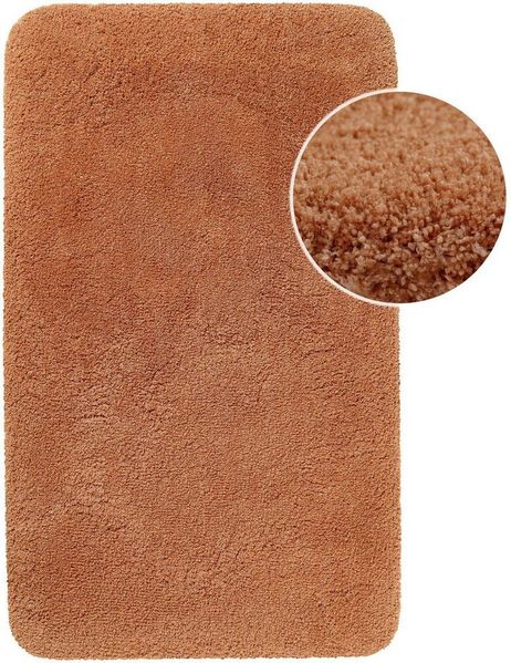 Homie Living Badematte Porto Azzurro, Höhe 30 mm, rutschhemmend beschichtet, fußbodenheizungsgeeignet, schnell trocknend, Polyester, rechteckig, Badteppich, uni, rechteckig & rund, waschbar, Badezimmerteppich