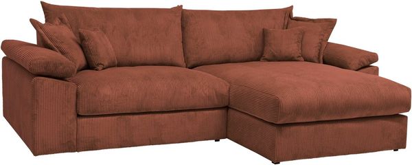 Home affaire Ecksofa Soft&Cosy XXL L-Form, B: 303 cm - OTTO. Verlässliche Qualität, Mega-Sofa, Cord oder Chenille-Struktur, mit Federkern & 4 Zierkissen