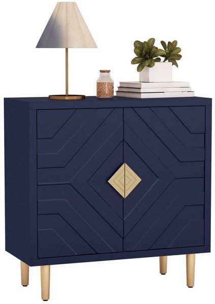 HOLTICO Sideboard Schrank für Wohnzimmer, Küche, Schlafzimmer (1 St), Kommode mit 2 Türen, Küchenschrank, Aufbewahrungsschrank