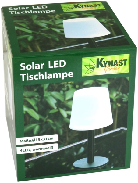 LED Tischlampe solarbetrieben für Außenbereich 15 x 31 cm warmweiß Bild 5