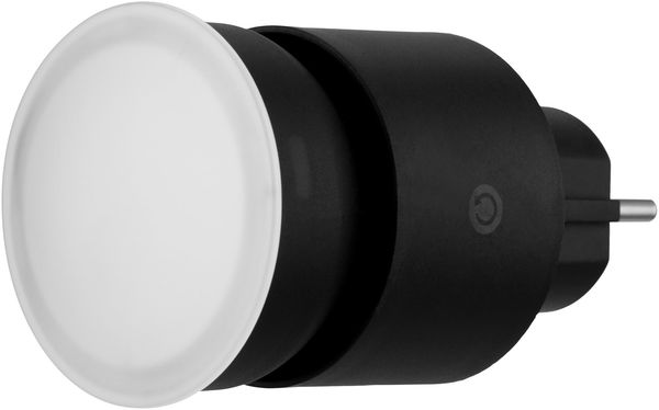 REV Steckdosenlampe - 4-stufig dimmbar, 10W, 850lm, 3000K, Steckdosenlicht zum Einstecken in Steckdosen, Verlängerungskabel & Mehrfachsteckdosen, anthrazit