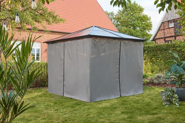 Primaster Pavillon Boston Gartenpavillon 295x295cm UV-Schutz 50+ schwarz Bild 5