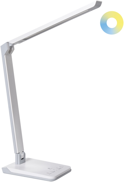LED Schreibtischlampe PICTOR mit Dimmer Weiß