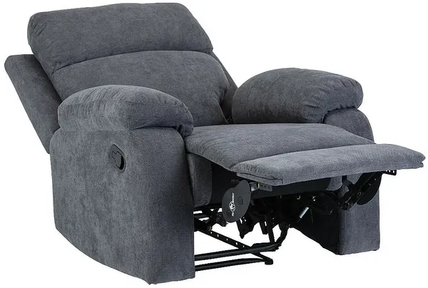 Vente-unique - TOLZANO Sofa and armchair set Stoff Grau - B 96 cm x H 100 cm x L 201 cm91 cm Bild 6