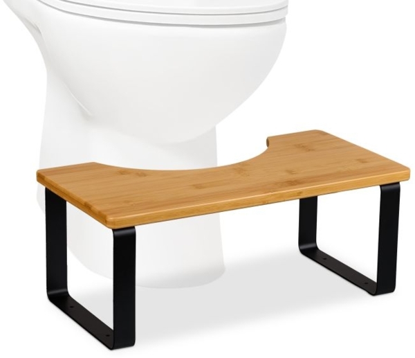 Toilettenhocker Bambus & Metall 10050623