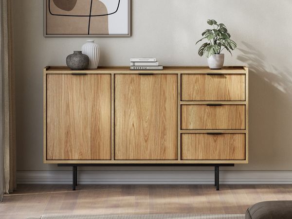 Beautysofa Kommode Evron mit 3 Schubladen, 2 Türen (zwei moderne Farben zur Auswahl), Breite: 150 cm