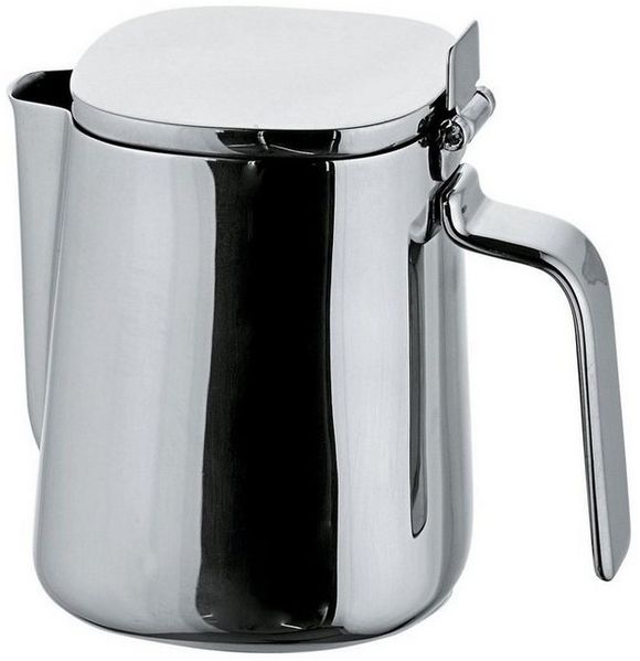 Alessi Milchkännchen Milchkännchen mit Deckel Edelstahl poliert 20cl, 0.2 l