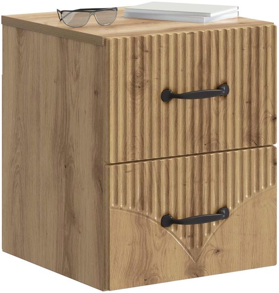 vidaXL Wandmontierter Nachttisch Artisan-Eiche 34,5 x 33 x 40 cm 898993 Bild 2