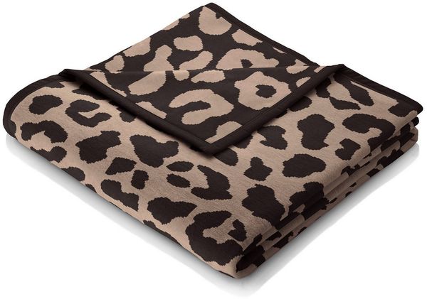 Wohndecke Leo Soft, Kuscheldecke mit Leoparden-Muster in 150x200, Biederlack, Made in Germany, Baumwollmischung