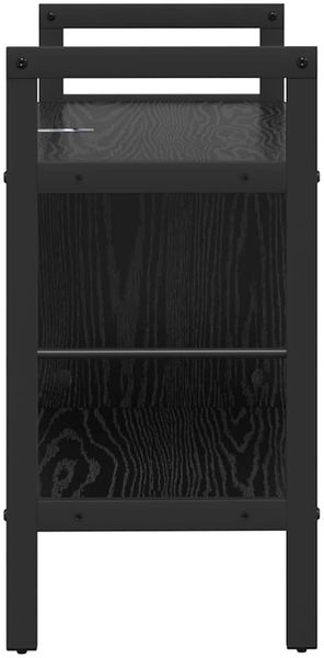 vidaXL Bücherregal Schwarz Eichen-Optik 75 x 30 x 58,5 cm 883976 Bild 6