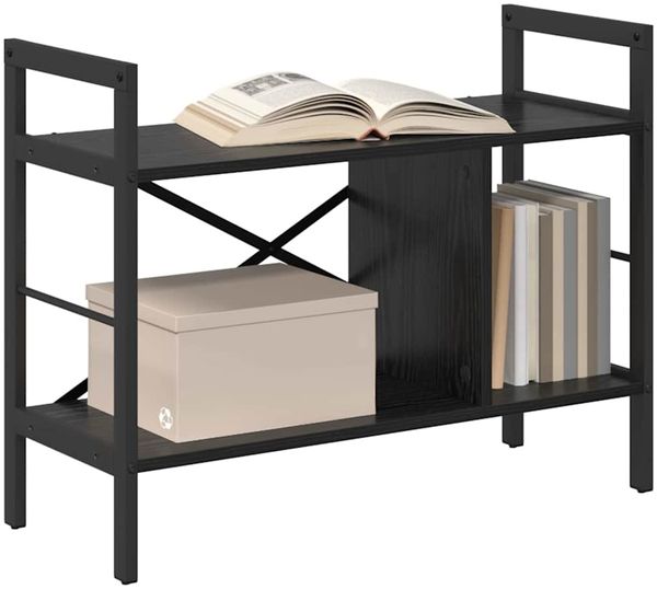 vidaXL Bücherregal Schwarz Eichen-Optik 75 x 30 x 58,5 cm 883976 Bild 3