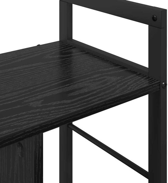 vidaXL Bücherregal Schwarz Eichen-Optik 75 x 30 x 58,5 cm 883976 Bild 8