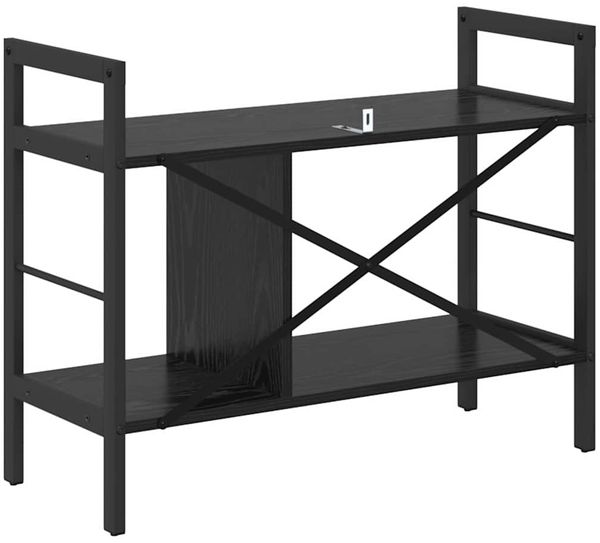 vidaXL Bücherregal Schwarz Eichen-Optik 75 x 30 x 58,5 cm 883976 Bild 7
