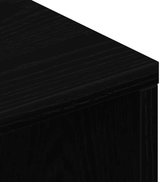 vidaXL TV-Schrank Schwarz Eichen-Optik 100x40x40 cm Holzwerkstoff 859119 Bild 8