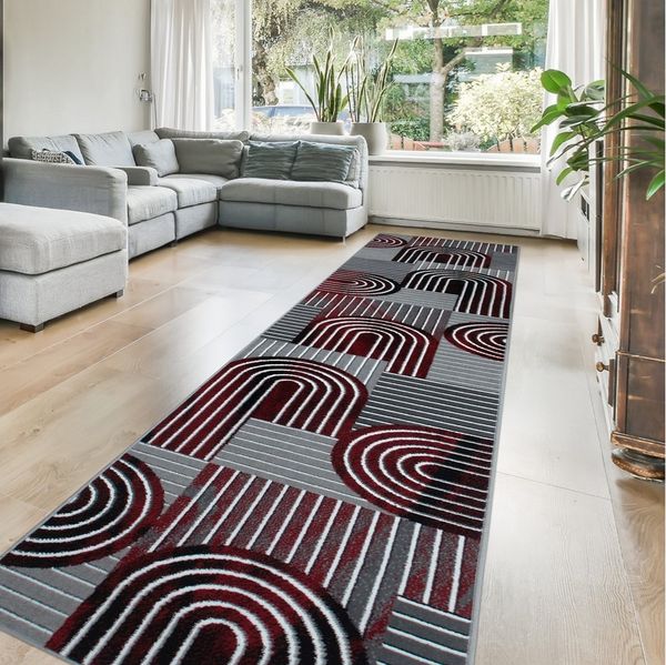 OTTO home Läufer Lyssandra, rechteckig, Höhe: 8 mm, 3D-Effekt, softer Kurzflor, pflegeleicht, leichter Glanz, Scandi-Look
