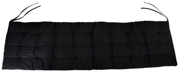 Marabellas Shop Bankauflage Polster für Gartenbank 150 x 40 x 4 cm Sitzkissen mit Punktsteppung, (1 St), inkl. Kordelbänder