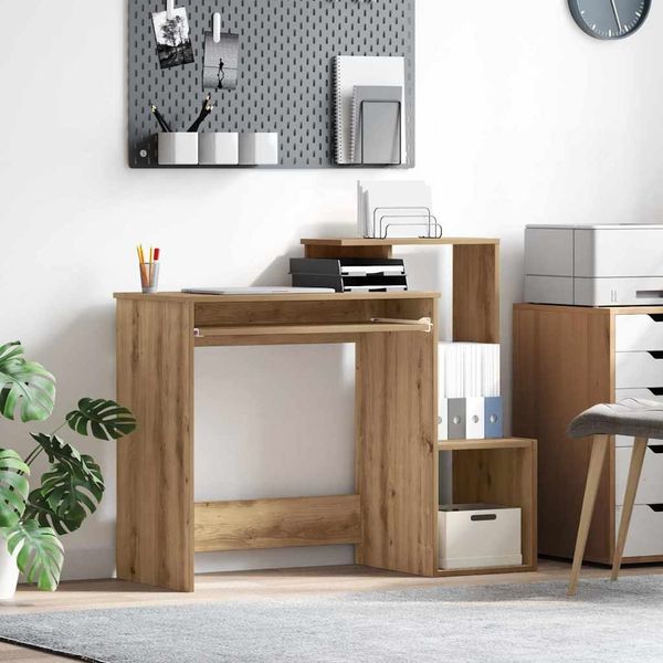 vidaXL Schreibtisch Artisan-Eiche 106 x 41 x 88.5 cm Holzwerkstoff 869473