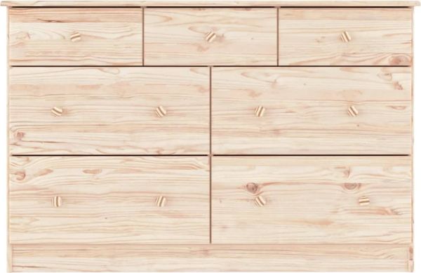vidaXL Kommode ALTA 112x35x73 cm Massivholz Kiefer 353919 Bild 4