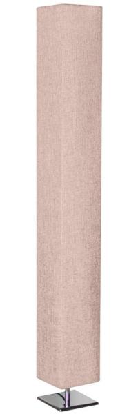 Stehlampe eckig 120 cm Edelstahl und Kunststoff Champagner