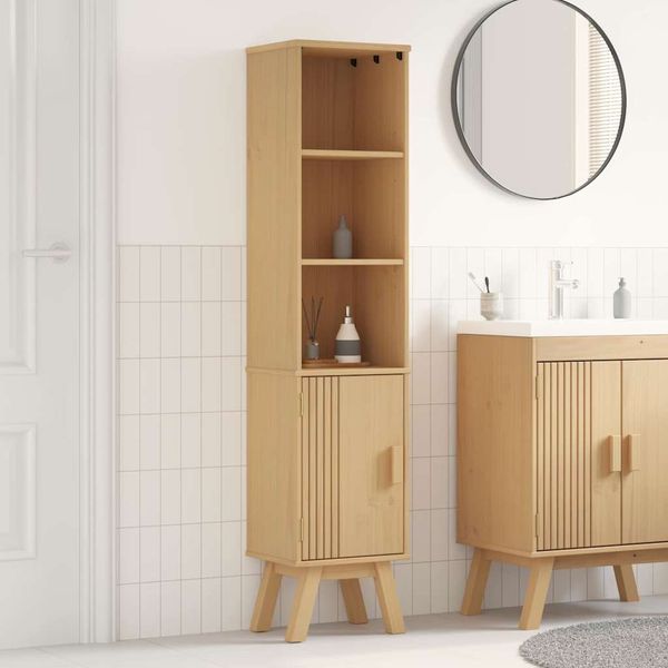 vidaXL Badezimmerschrank mit Regal Olden Braun 35 x 30 x 159 cm 42001359