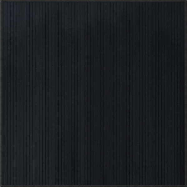 vidaXL Teppich Quadratisch Schwarz 100x100 cm Bambus 376936