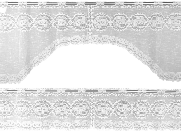 Arsvita Bistrogardinen-Set 2-teilig 160x30 cm und 160x60 cm (BxL) - Design: Elvira