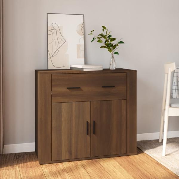 vidaXL Sideboard Braun Eichen-Optik 80x33x70 cm Holzwerkstoff [816575]