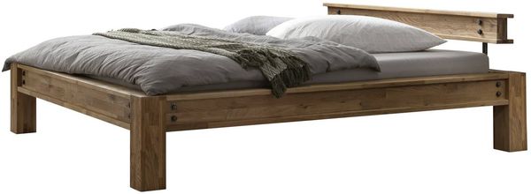 San Sebastian Bettgestell braun Eiche Massivholz 224cm x 185cm x 42cm