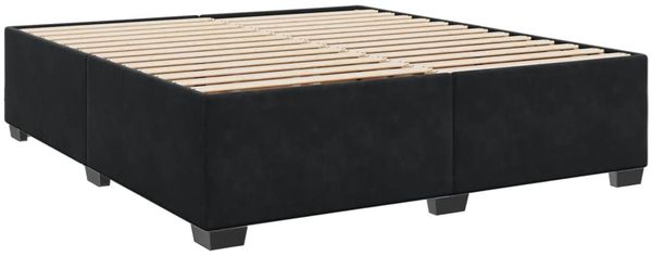 vidaXL Boxspringbett mit Matratze Schwarz 200x200 cm Samt 3286410 Bild 5