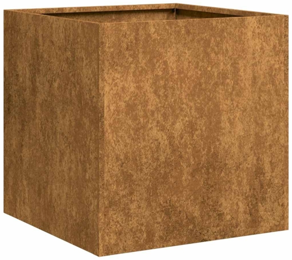 vidaXL Pflanzkübel Rostig 40x40x40 cm Wetterfester Stahl 860667